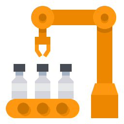 Icon representing translation services for Manufacturing and Supply Chain.